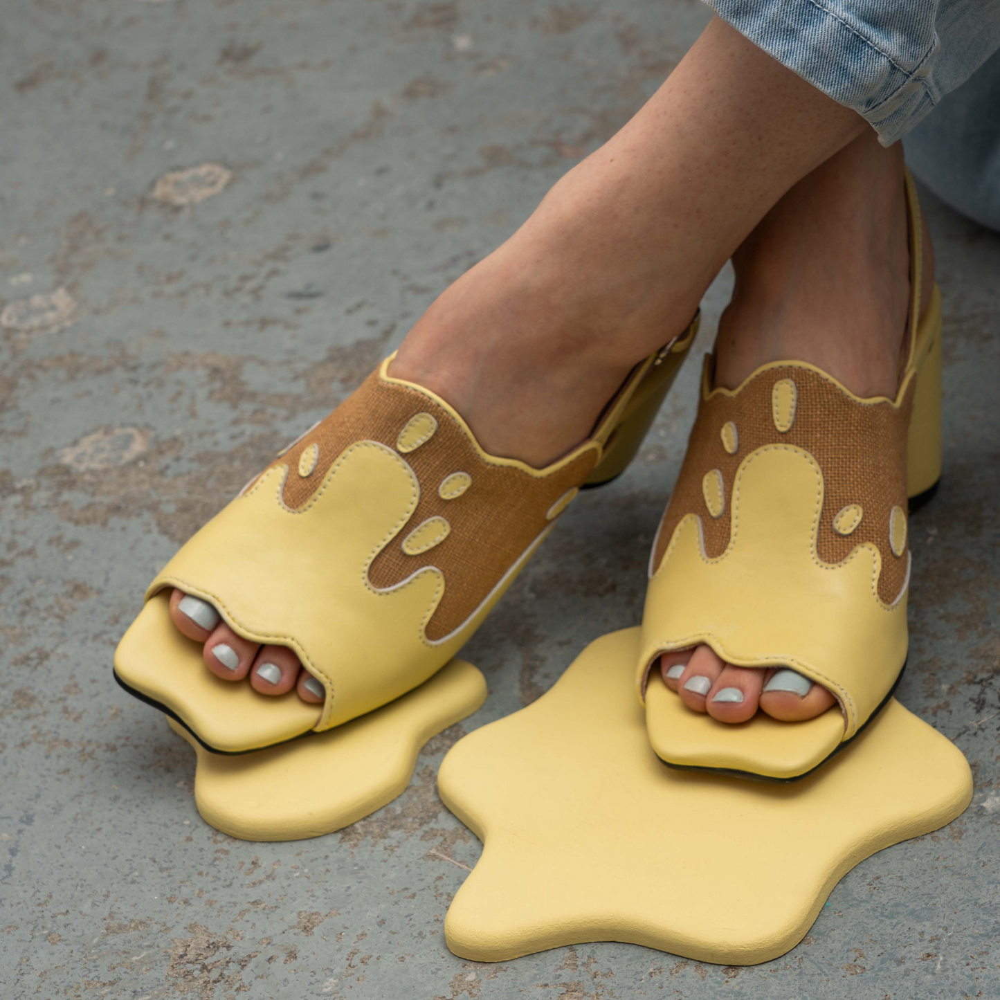 Splat Sandal - Butter